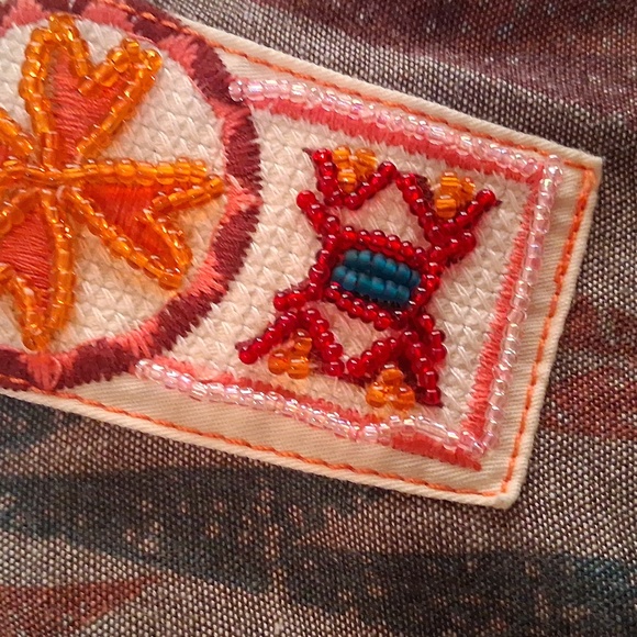 Double D Ranch Multicolor Embroidered Vest. Zip Front. Amazing. - Picture 3 of 7